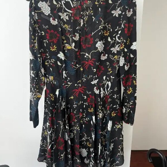 A.L.C. Floral Asymmetrical Long Sleeve Lace Dress - Size 4 - Picture 4 of 6